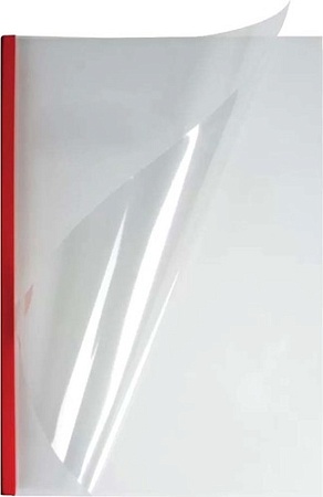 Пластиковая обложка для переплета OPUS Metalbind O.Easy Cover A4 10 мм EASYCOVERA4DC10CZE30 (30 шт, прозрачный/красный)