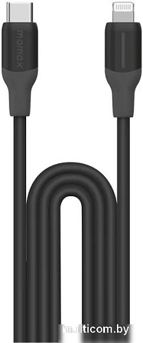Кабель Momax DL53D 1-Link Flow LC USB Type-C - Lightning (1.2 м, черный)
