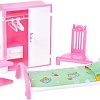 Аксессуары для кукольного домика Форма Спальня Кристина С-48-Ф
