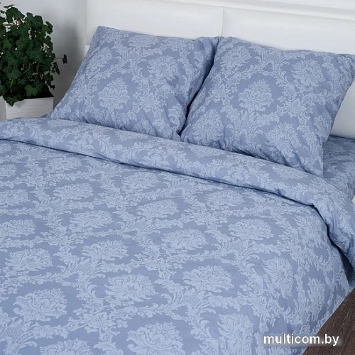 Постельное белье Миланика Графит 200x217 (поплин-жаккард)
