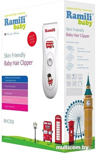 Машинка для стрижки волос Ramili Baby Hair Clipper BHC350