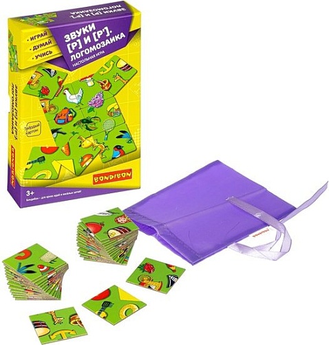 Развивающая игра Bondibon Логомозаика. Звуки Р и Р' ВВ3919