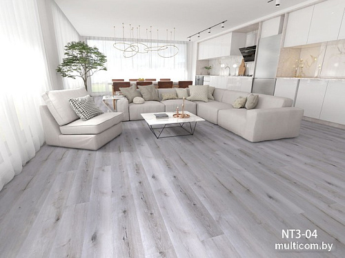 Виниловый пол Aspenfloor SPC Natural Touch Дуб Снежный 4V NT3-04