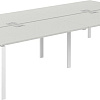 Norden 320х163.8х75 SG.259.SH.63.WH (белый/серый бархат)