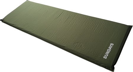 Самонадувающийся коврик Sundays ZC-SIM001-1 (5 см, темно-зеленый)