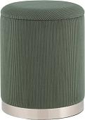 Stool Group Эмили с ящиком 19A205CG-12 (серебро/вельвет зеленый)