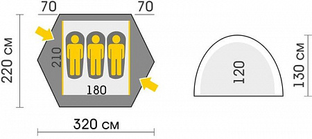 Палатка Talberg Space 3 Pro