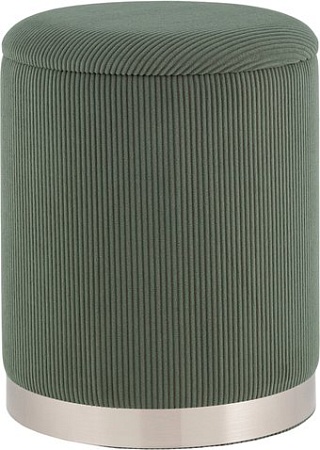 Stool Group Эмили с ящиком 19A205CG-12 (серебро/вельвет зеленый)