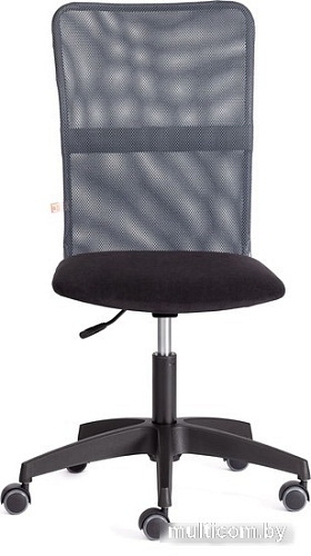 Кресло TetChair Star флок/ткань (черный/серый, 35/W-12)
