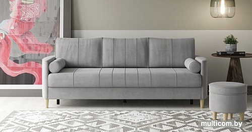 Диван Нижегородмебель Лора ТД 328 (ультра дав серебристый серый)