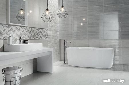 Керамическая плитка Tubadzin Malena Grey Str (308x608)