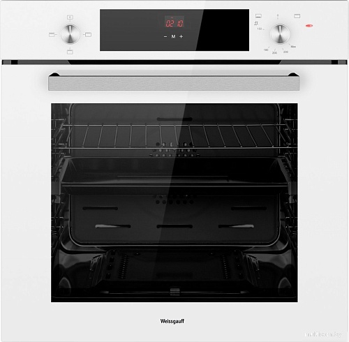 Газовый духовой шкаф Weissgauff WGO 702 D White Glass