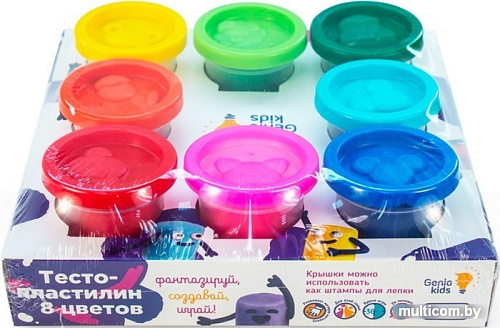 Набор для лепки Genio Kids Тесто-пластилин TA1045 (8 цветов)