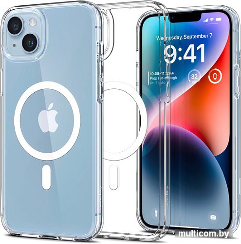 Чехол для телефона Spigen Ultra Hybrid Mag Magsafe iPhone 14 Plus ACS04902 (белый)