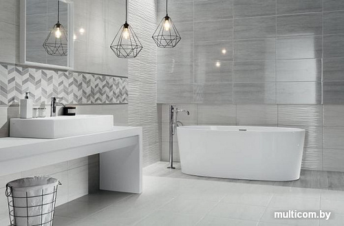 Керамическая плитка Tubadzin Malena Grey Str (308x608)
