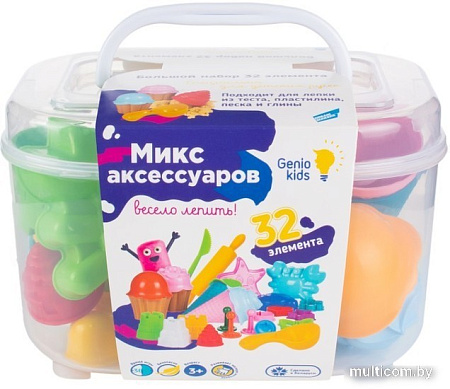 Набор для лепки Genio Kids Тесто-пластилин TA1009V (6 цветов)