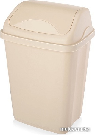 Мусорное ведро Эльфпласт Ultra EP590 (16 л, серо-бежевый)
