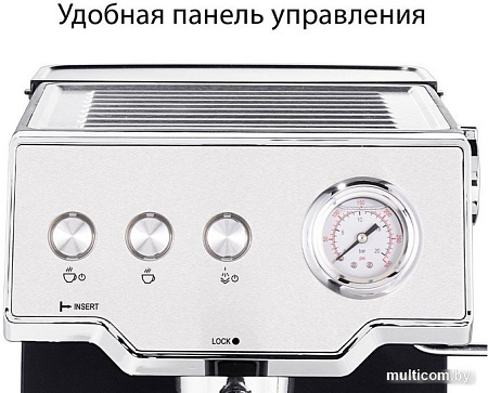 Рожковая кофеварка Pioneer CM112P (черный)