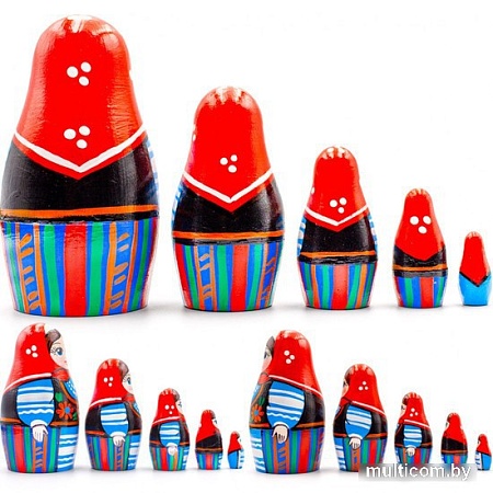 Развивающая игра Брестская Матрешка В польском народном костюме (набор 5 шт)