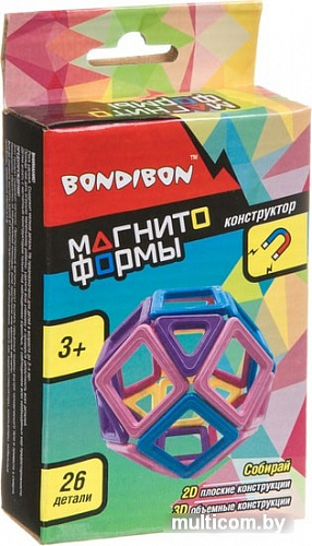 Конструктор Bondibon Магнитоформы ВВ4408