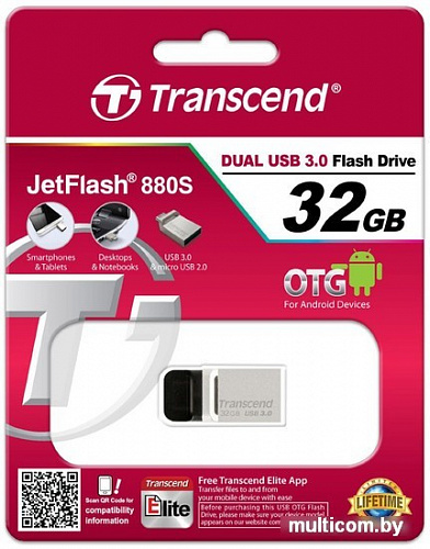 USB Flash Transcend JetFlash 880 32GB (TS32GJF880S)