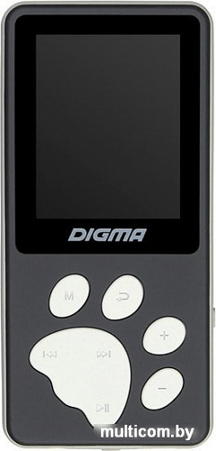 MP3 плеер Digma S4 8GB (серый/серебристый)