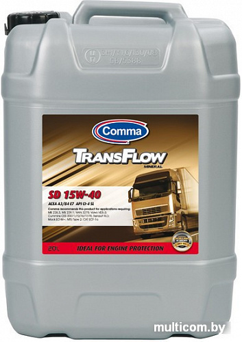 Моторное масло Comma TransFlow SD 15W-40 20л