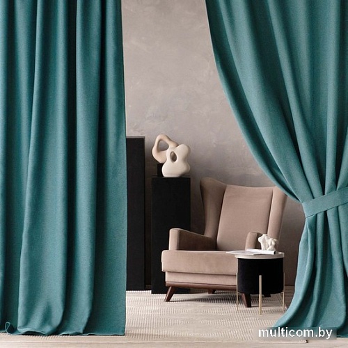 Комплект штор Pasionaria Вандер 300x230 (2 шт, бирюзовый)