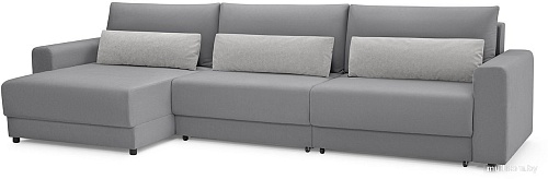 Угловой диван Mio Tesoro Таун 264 1.5ек-1.5ек-1.5пф (1363 серый)