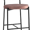 Стул Stool Group Барбара полубарный (велюр пыльно-розовый/черный)