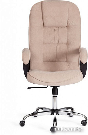 Офисное кресло TetChair СН9944 флок/хром (бежевый)