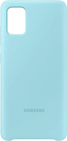 Чехол Samsung Silicone Cover для Samsung Galaxy A51 (голубой)