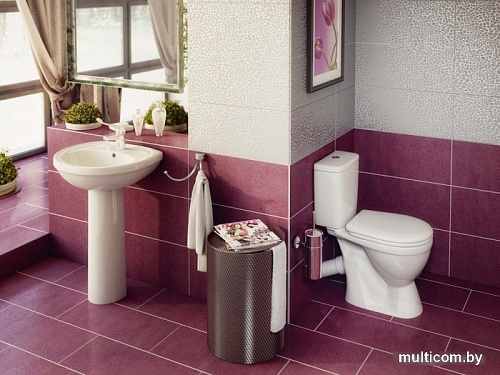 Унитаз Rosa Лира коричневый