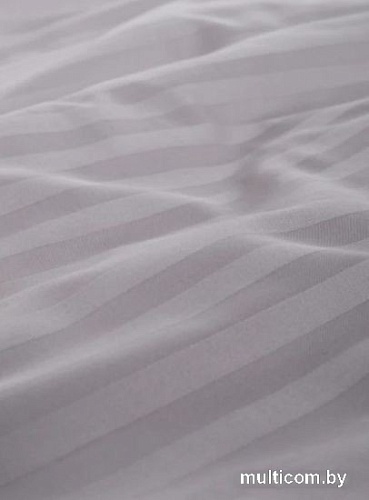 Постельное белье GoodNight Pure Страйп-сатин 1.5сп 417434 (серый)