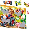 Мозаика/пазл Larsen Дети на ферме. Трактор BM7