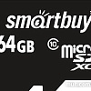 Карта памяти Smart Buy microSDXC (Class 10) 64GB + SD-адаптер (SB64GBSDCL10-01)