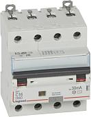 Дифференциальный автомат Legrand DX3 4P С 16A 30мА 6kА 4М 411186