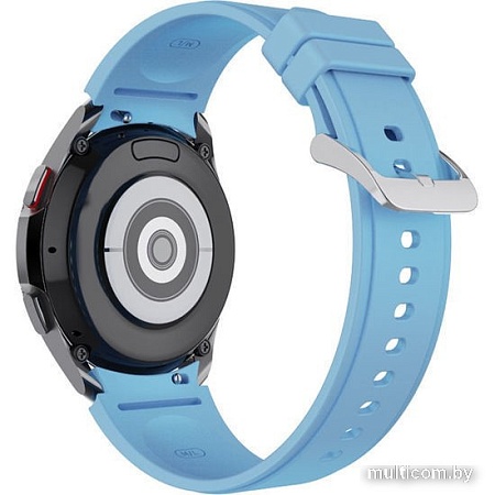 Ремешок Rumi Classic силиконовый для Samsung Galaxy Watch4/5 (20 мм, голубой)