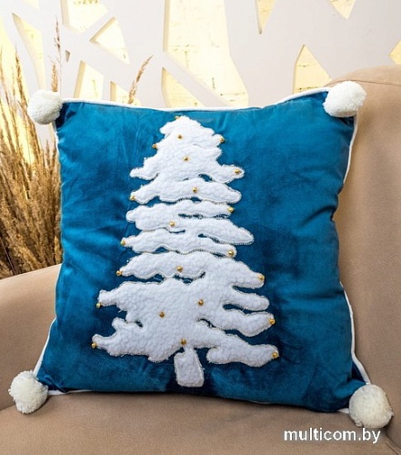 Чехол на подушку Arya Tree 45x45 (синий)