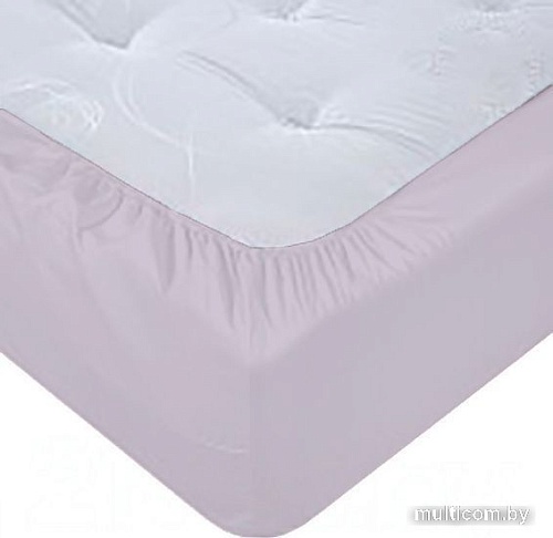 Постельное белье Luxsonia Поплин на резинке 80x200 Мр0040-7 (сиреневый)
