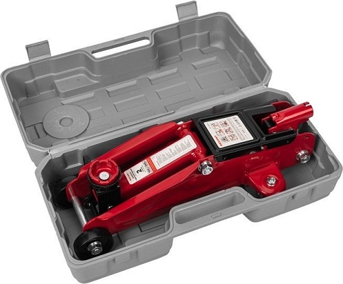 Подкатной домкрат Rexant 80-0604 2т (кейс)