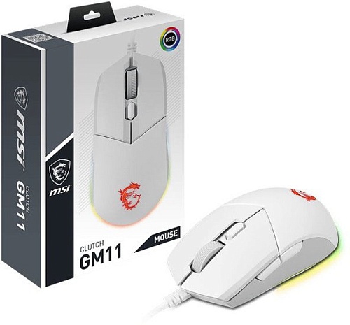 Игровая мышь MSI Clutch GM11 White