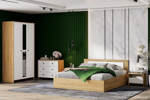 Тумба Mio Tesoro Дольче (дуб золотистый/белый)