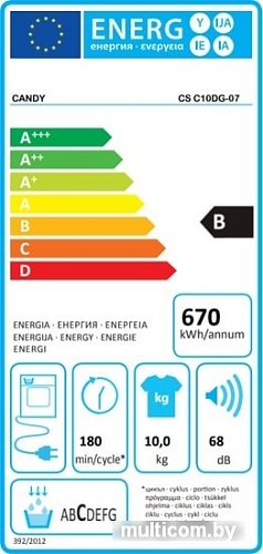 Сушильная машина Candy CS C10DG-07