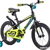 Детский велосипед Novatrack Tornado 16 (черный/желтый, 2019)