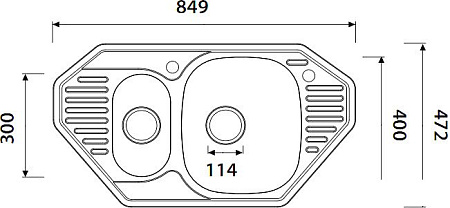 Кухонная мойка Kaiser KSS-8547