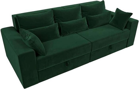 Диван Mebelico Майами 128 114688 (велюр, зеленый)