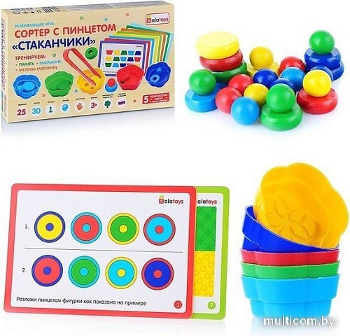 Развивающая игрушка Alatoys Сортер Цветная поляна СОР84