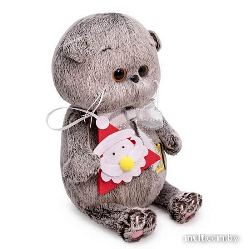 Классическая игрушка BUDI BASA Collection Басик Baby с игрушкой Дед Мороз BB-068 (20 см)