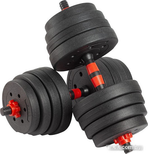 Набор гантелей с грифом для штанги VictoryFit VF-DC250 2x12.5 кг